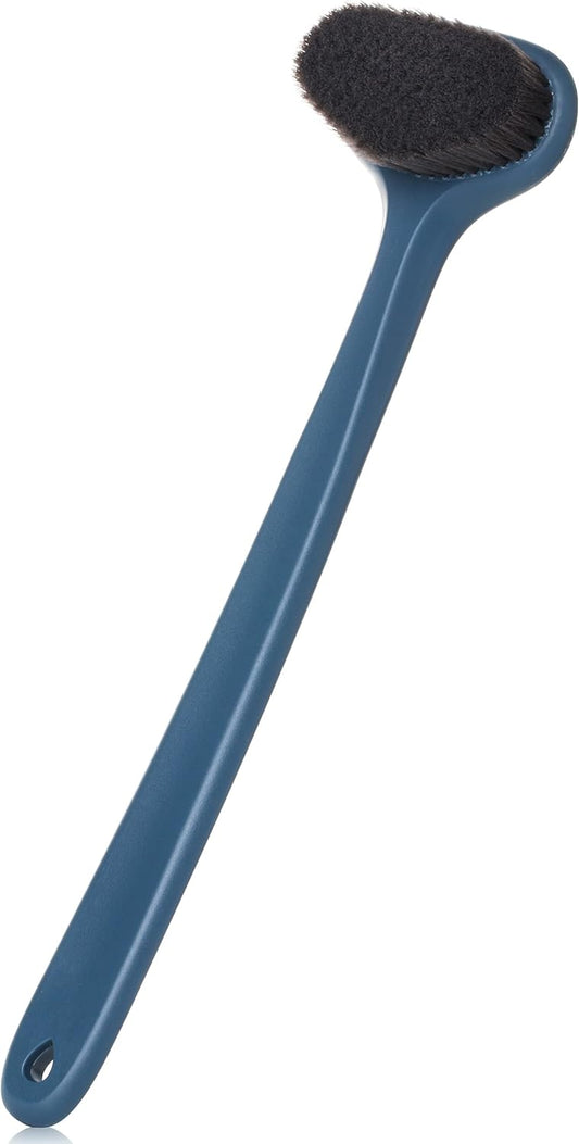 Slick- Back Scrubber for Shower, 14.3”, Back Brush Long Handle for Shower, Back Brush, Back Brushes for Showering, Shower Back Brush, Back Shower Scrubber, Bath Back Brush Long Handle for Shower