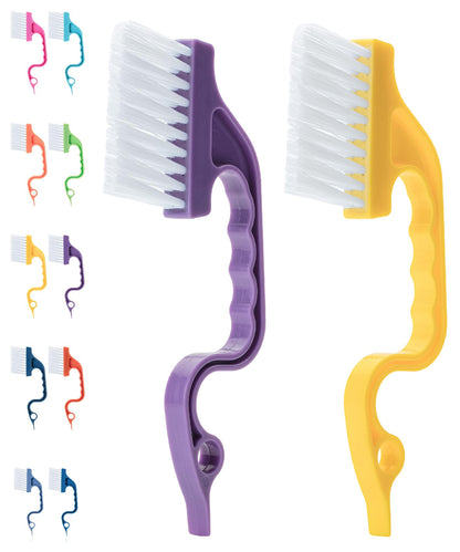 Slick- Window Track Cleaning Brush, 2 Pack, Window Cleaning Brush, Window Groove Cleaning Brush, Window Track Cleaner, Gap Cleaning Brush, Window Groove Cleaning Tool, Window Cleaning Brush Tool