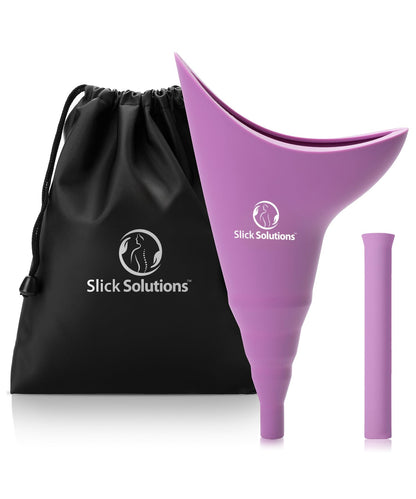 Slick- Female Urination Device, Yellow Female Urinal, Urinal for Women, Pee Funnel for Women, Womens Pee Funnel, Portable Urinal for Women, Female Pee Funnel, Womens Urinal Funnel, Womens Urinal