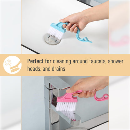 Slick- Window Track Cleaning Brush, 2 Pack, Window Cleaning Brush, Window Groove Cleaning Brush, Window Track Cleaner, Gap Cleaning Brush, Window Groove Cleaning Tool, Window Cleaning Brush Tool