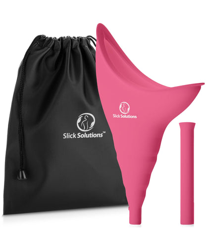 Slick- Female Urination Device, Yellow Female Urinal, Urinal for Women, Pee Funnel for Women, Womens Pee Funnel, Portable Urinal for Women, Female Pee Funnel, Womens Urinal Funnel, Womens Urinal