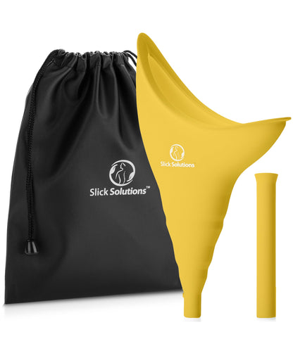 Slick- Female Urination Device, Blue Female Urinal, Urinal for Women, Pee Funnel for Women, Womens Pee Funnel, Portable Urinal for Women, Female Pee Funnel, Womens Urinal Funnel, Womens Urinal