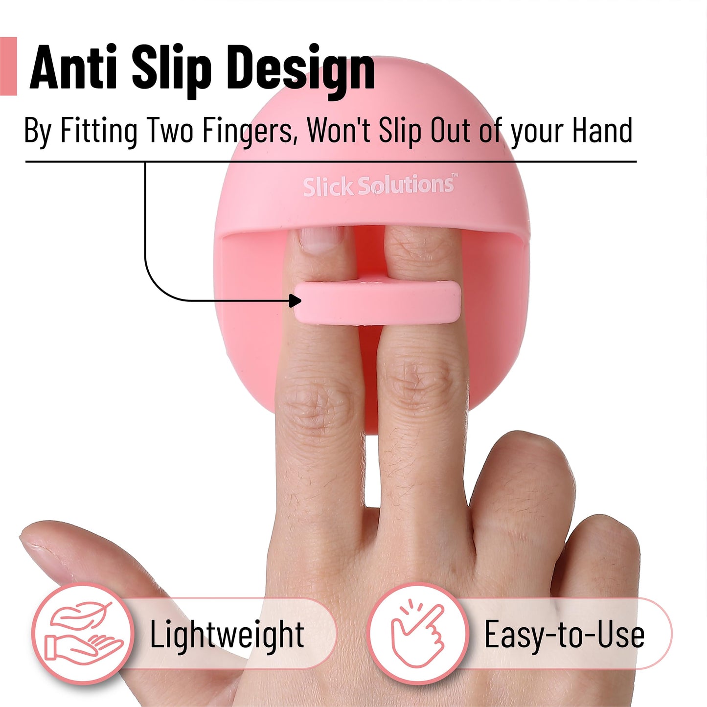 Slick- Silicone Facial Cleansing Brush, 4 Pack, Silicone Face Scrubber Exfoliator, Face Exfoliator Scrubber, Facial Scrubber for Face Cleanser Brush, Exfoliating Face Scrubber, Face Brush