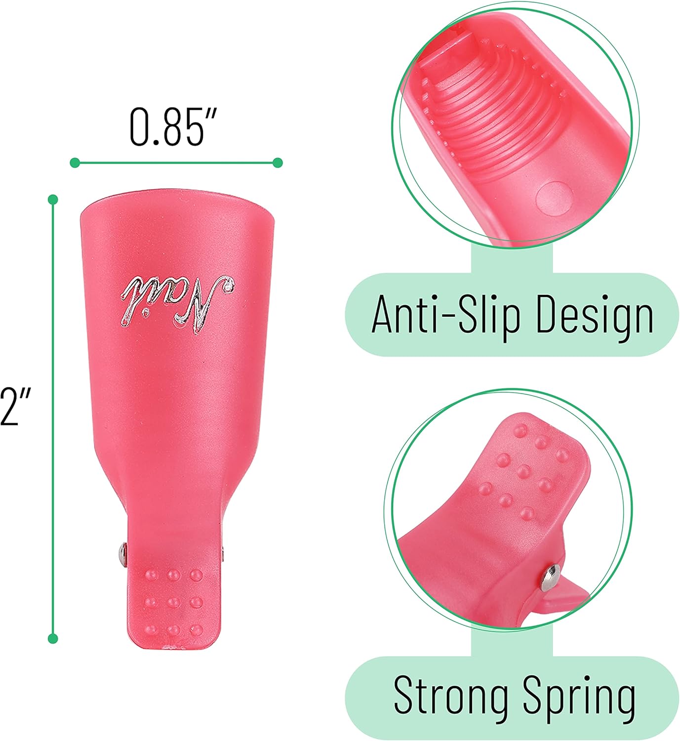 Slick- Pumice Stone for Feet Callus Remover and Nail Polish Remover Clips