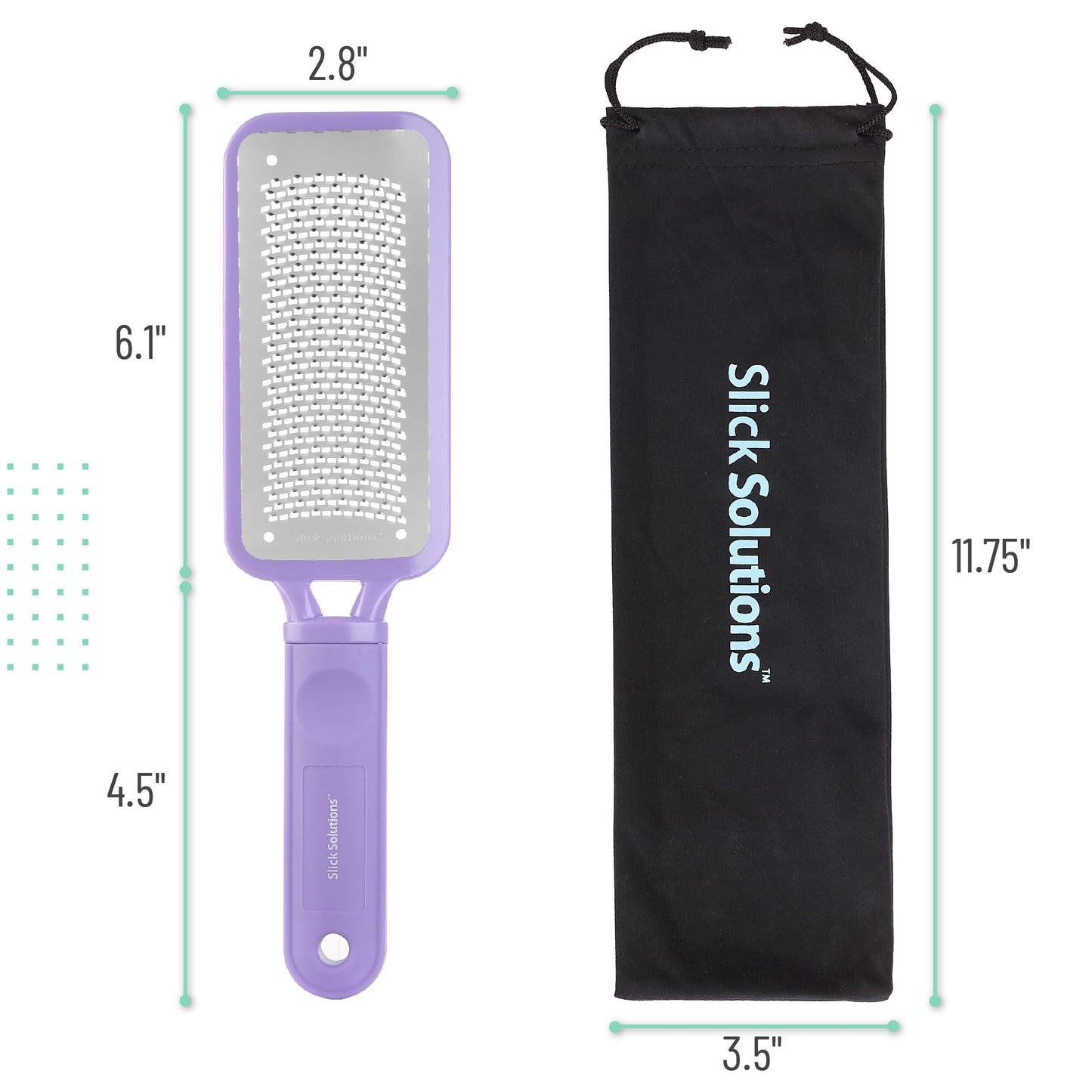Slick- Foot File Callus Remover, Foot Scraper for Dead Skin, Foot Scrubber, Foot Rasp, Heel Scraper, Foot Grater for Dead Skin, Callus Remover for Feet, Foot File, Foot Callus Remover