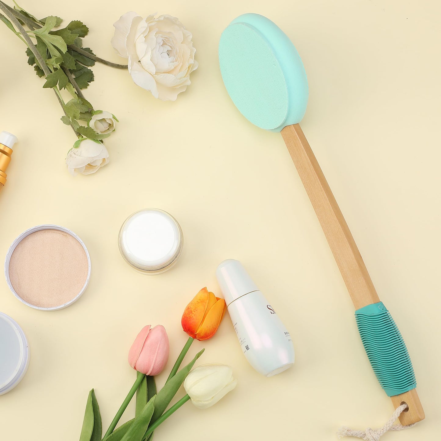 Slick- Lotion Applicator, 17 inch, Applicators for Your Back, Back Applicator Lotion, Certified Organic, Easy Reach Washable, Applicators, Self Tanner for All Skin Tone