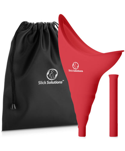 Slick- Female Urination Device, Blue Female Urinal, Urinal for Women, Pee Funnel for Women, Womens Pee Funnel, Portable Urinal for Women, Female Pee Funnel, Womens Urinal Funnel, Womens Urinal