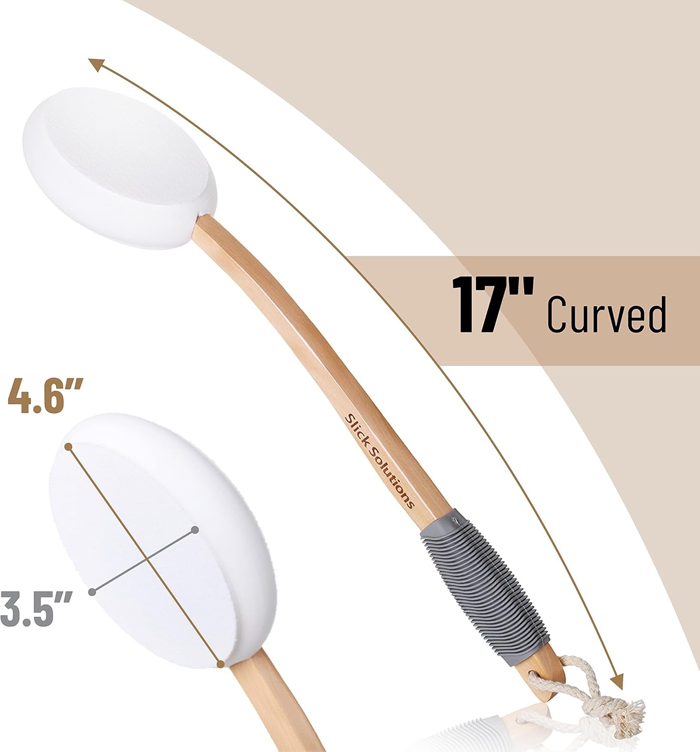 Slick- Bamboo Back Scratcher and Lotion Applicator