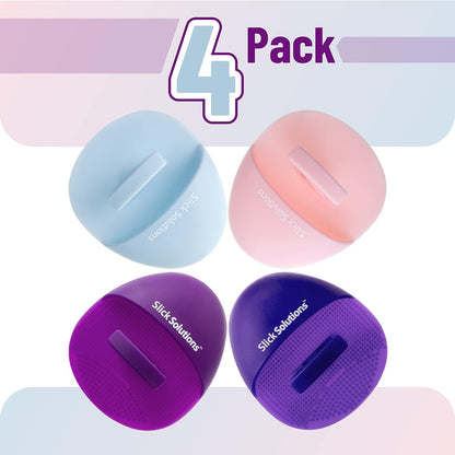 Slick- Exfoliating Gloves and Silicone Facial Cleansing Brush