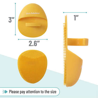 Slick- Silicone Facial Cleansing Brush, 4 Pack, Silicone Face Scrubber Exfoliator, Face Exfoliator Scrubber, Facial Scrubber for Face Cleanser Brush, Exfoliating Face Scrubber, Face Brush