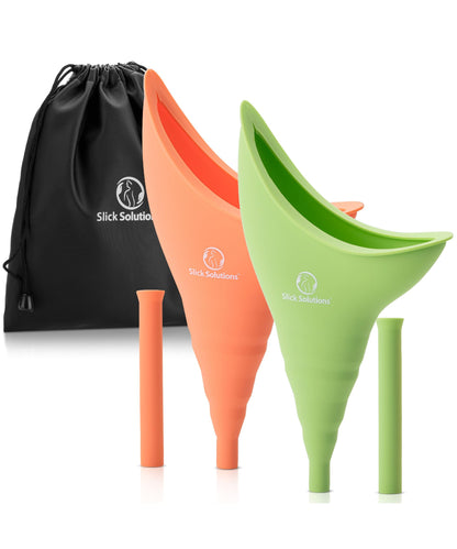 Slick- Female Urination Device, Blue Female Urinal, Urinal for Women, Pee Funnel for Women, Womens Pee Funnel, Portable Urinal for Women, Female Pee Funnel, Womens Urinal Funnel, Womens Urinal