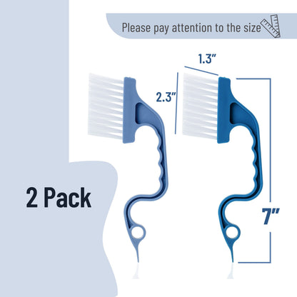 Slick- Window Track Cleaning Brush, 2 Pack, Window Cleaning Brush, Window Groove Cleaning Brush, Window Track Cleaner, Gap Cleaning Brush, Window Groove Cleaning Tool, Window Cleaning Brush Tool