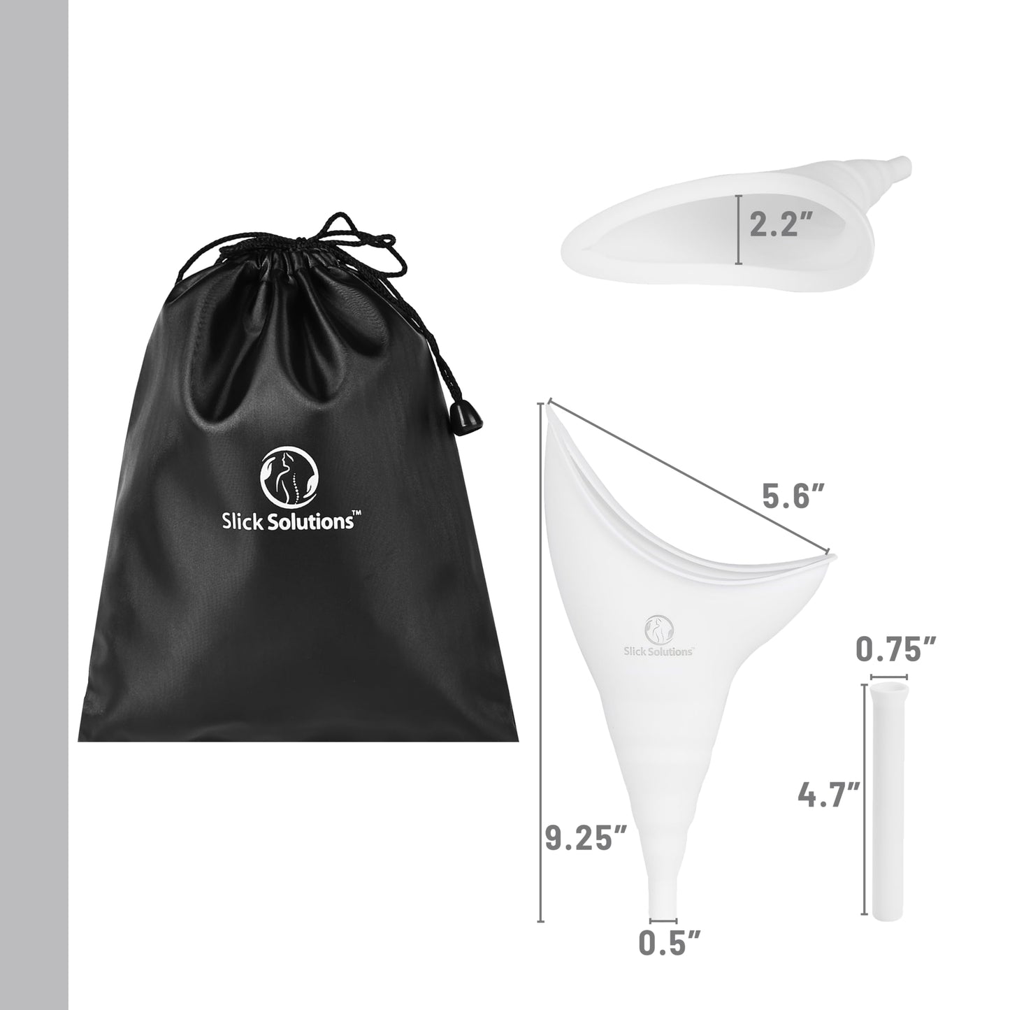 Slick- Female Urination Device, Yellow Female Urinal, Urinal for Women, Pee Funnel for Women, Womens Pee Funnel, Portable Urinal for Women, Female Pee Funnel, Womens Urinal Funnel, Womens Urinal