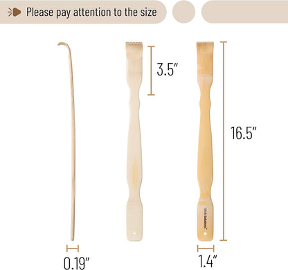 Slick- Bamboo Back Scratcher and Lotion Applicator