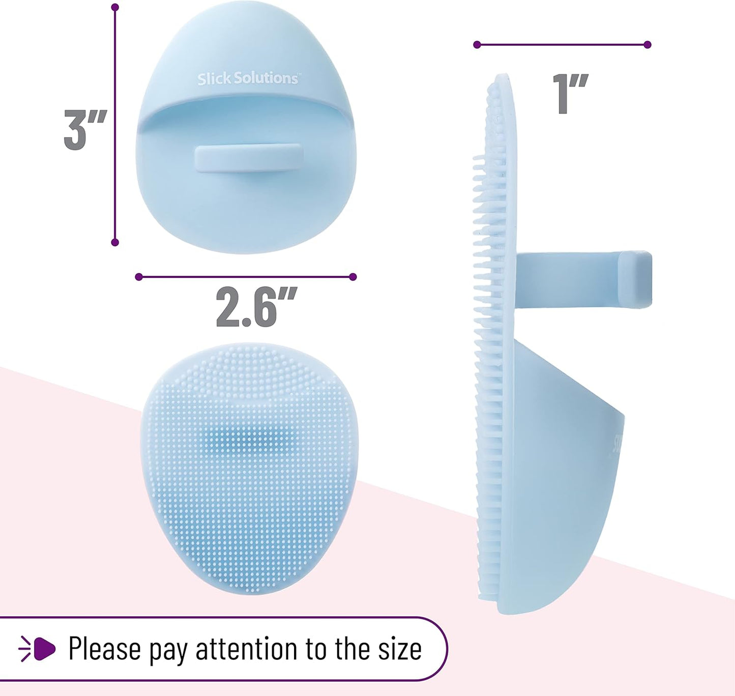 Slick- Exfoliating Gloves and Silicone Facial Cleansing Brush