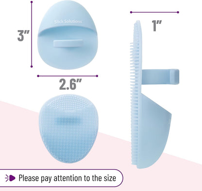 Slick- Exfoliating Gloves and Silicone Facial Cleansing Brush
