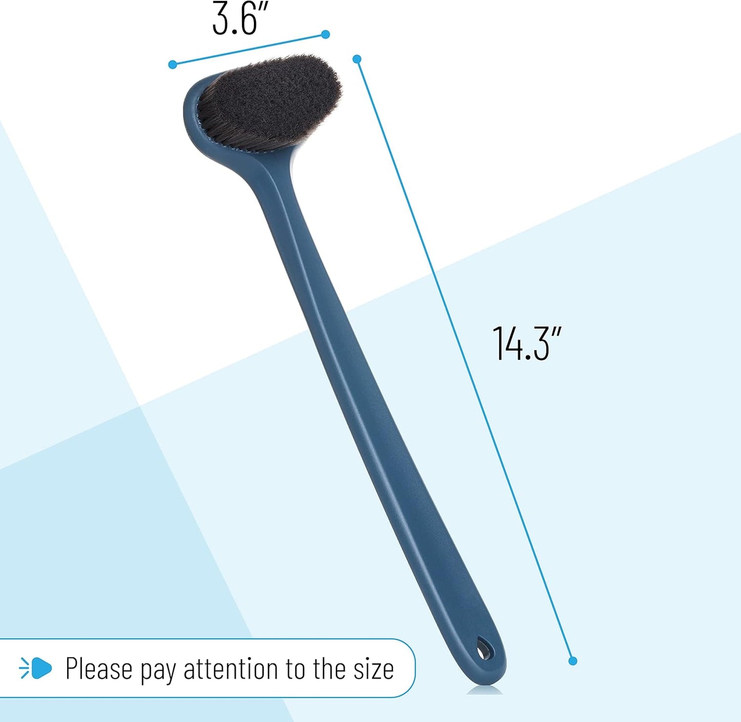 Slick- Bamboo Back Scratcher and Back Scrubber for Shower