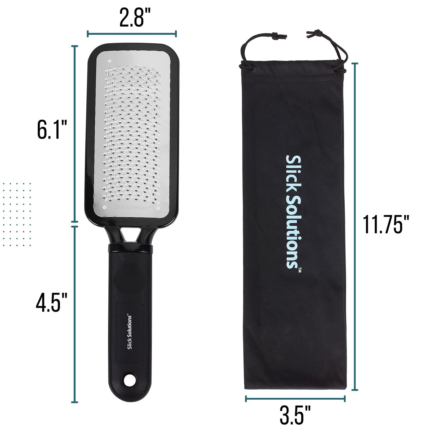 Slick- Foot File Callus Remover, Foot Scraper for Dead Skin, Foot Scrubber, Foot Rasp, Heel Scraper, Foot Grater for Dead Skin, Callus Remover for Feet, Foot File, Foot Callus Remover