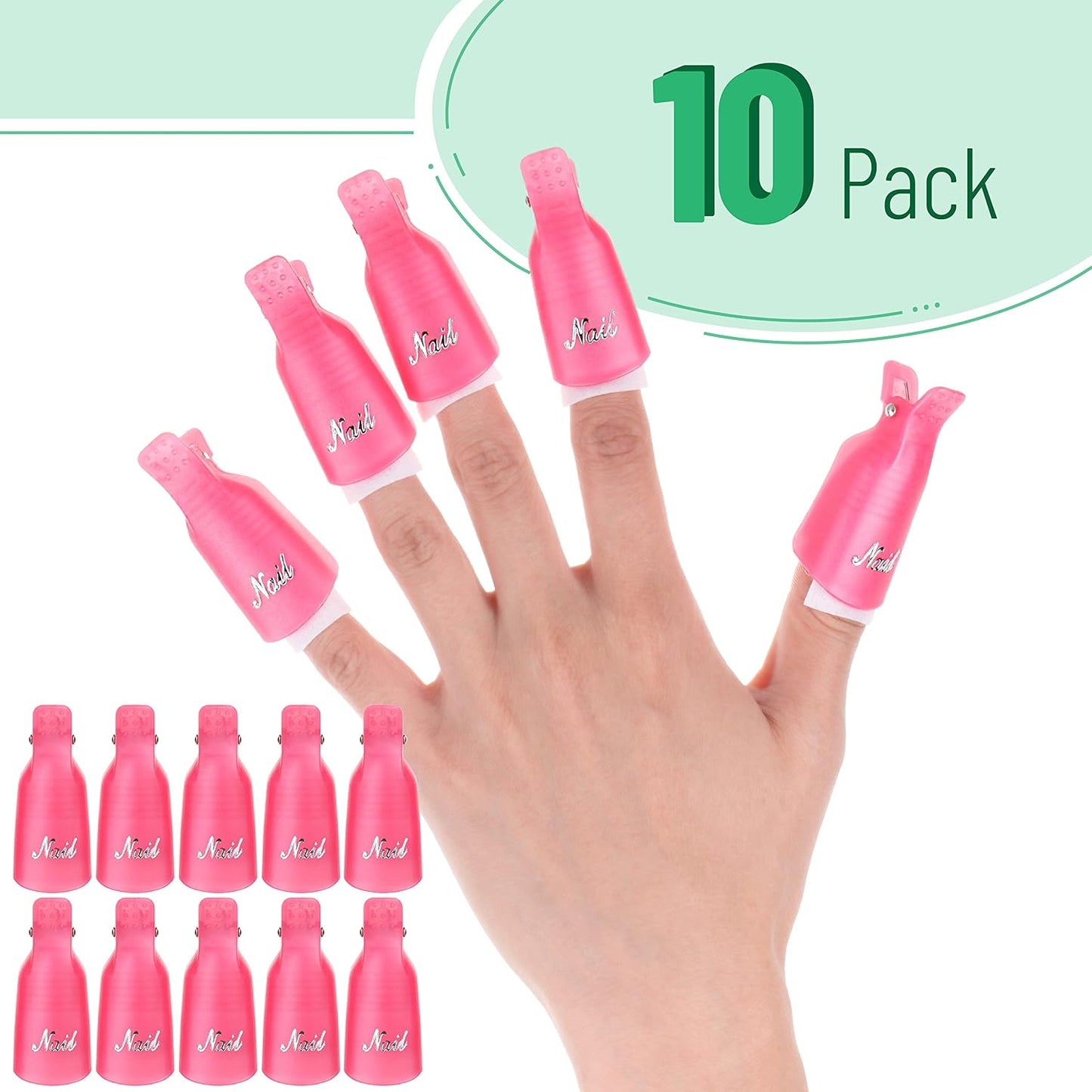 Slick- Pumice Stone for Feet Callus Remover and Nail Polish Remover Clips