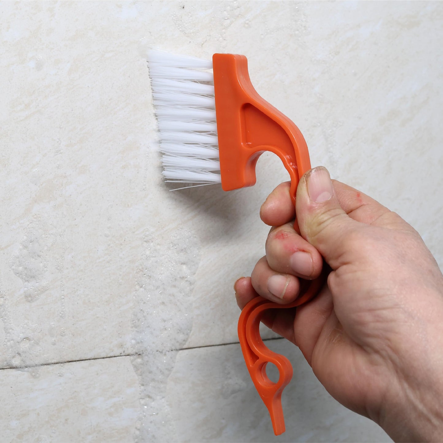 Slick- Window Track Cleaning Brush, 2 Pack, Window Cleaning Brush Tool, Window Groove Cleaning Brush, Window Track Cleaner, Gap Cleaning Brush, Window Groove Cleaning Tool, Orange/Green