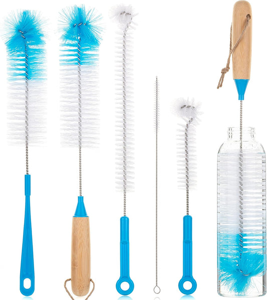 Slick- Bottle Brush Cleaner Set, 5 Pack, Water Bottle Brush, Bottle Brushes for Cleaning, Water Bottle Cleaner Brush, Bottle Brush Set, Bottle Cleaning Brushes, Bottle Washer Brush