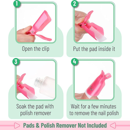 Slick- Pumice Stone for Feet Callus Remover and Nail Polish Remover Clips
