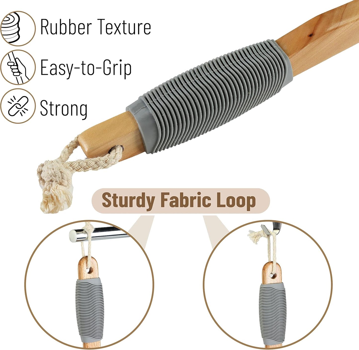 Slick- Bamboo Back Scratcher and Lotion Applicator