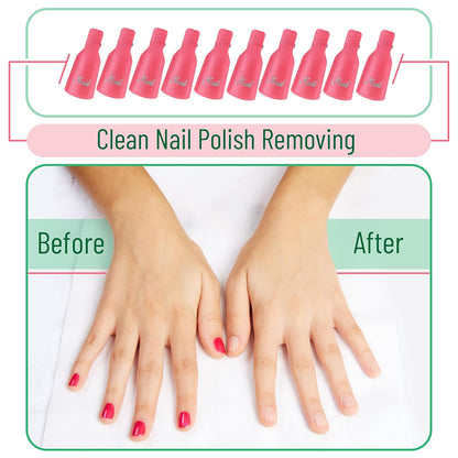 Slick- Nail Polish Remover Clips, 10 pcs, Soak Off Gel Polish Remover Clips, Nail Clips, Nail Remover Clips, Nail Clips for Polish Removal, Nail Gel Remover Clips, Soak Off Nail Clips