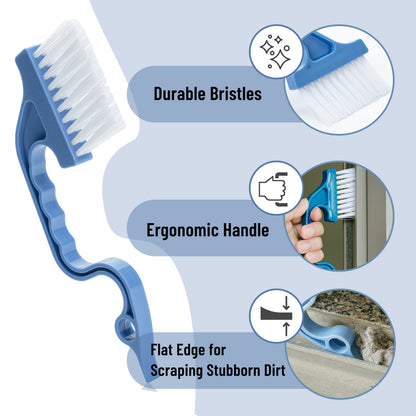 Slick- Window Track Cleaning Brush, 2 Pack, Window Cleaning Brush, Window Groove Cleaning Brush, Window Track Cleaner, Gap Cleaning Brush, Window Groove Cleaning Tool, Window Cleaning Brush Tool