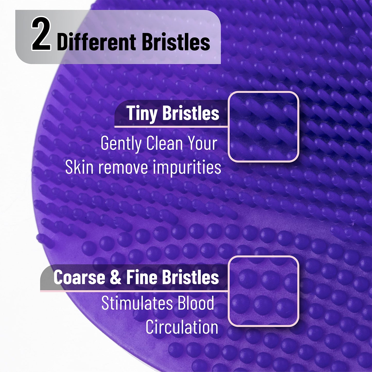 Slick- Silicone Facial Cleansing Brush, 4 Pack, Silicone Face Scrubber Exfoliator, Face Exfoliator Scrubber, Facial Scrubber for Face Cleanser Brush, Exfoliating Face Scrubber, Face Brush