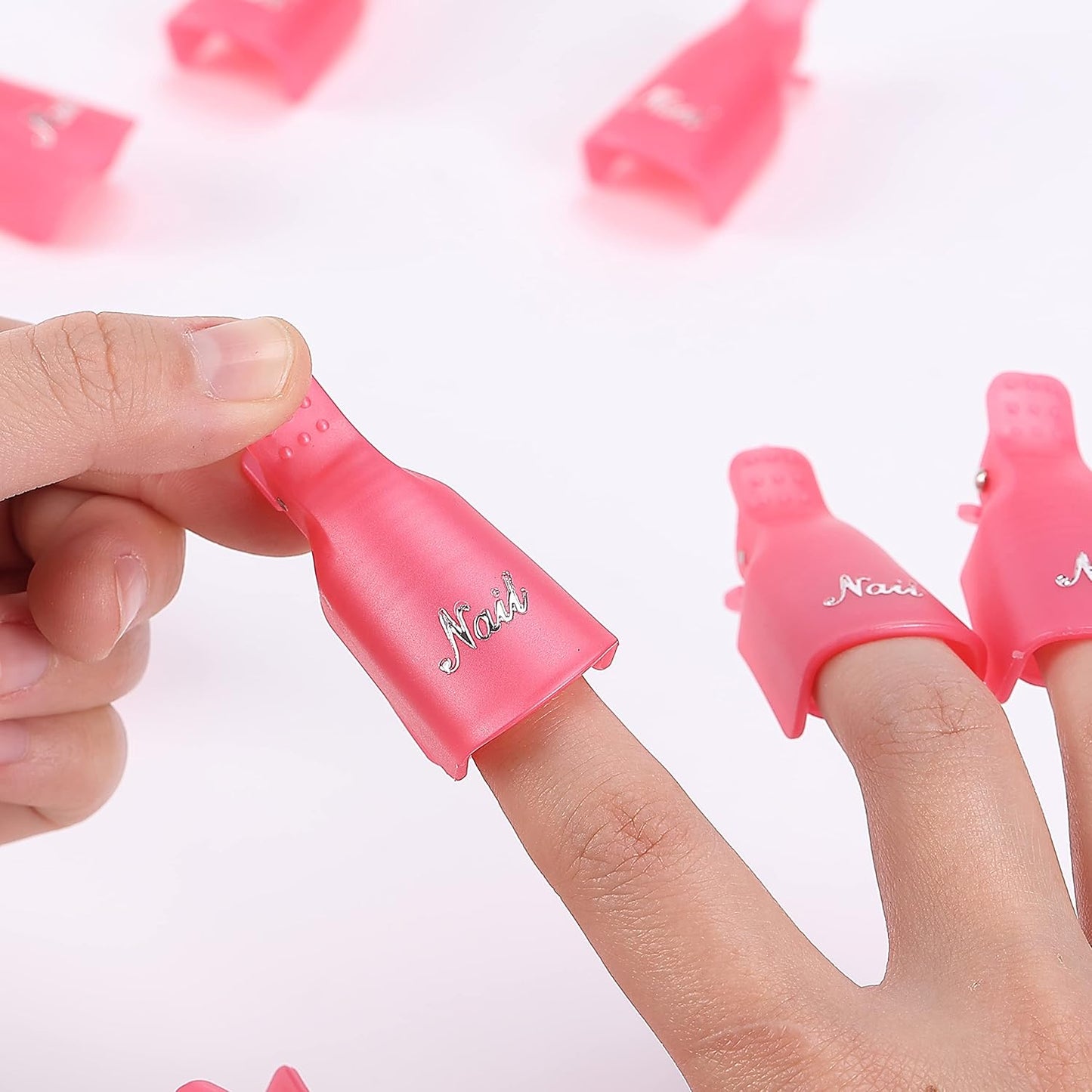Slick- Nail Polish Remover Clips, 10 pcs, Soak Off Gel Polish Remover Clips, Nail Clips, Nail Remover Clips, Nail Clips for Polish Removal, Nail Gel Remover Clips, Soak Off Nail Clips