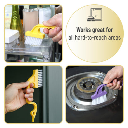 Slick- Window Track Cleaning Brush, 2 Pack, Window Cleaning Brush, Window Groove Cleaning Brush, Window Track Cleaner, Gap Cleaning Brush, Window Groove Cleaning Tool, Window Cleaning Brush Tool