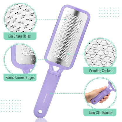Slick- Foot File Callus Remover, Foot Scraper for Dead Skin, Foot Scrubber, Foot Rasp, Heel Scraper, Foot Grater for Dead Skin, Callus Remover for Feet, Foot File, Foot Callus Remover