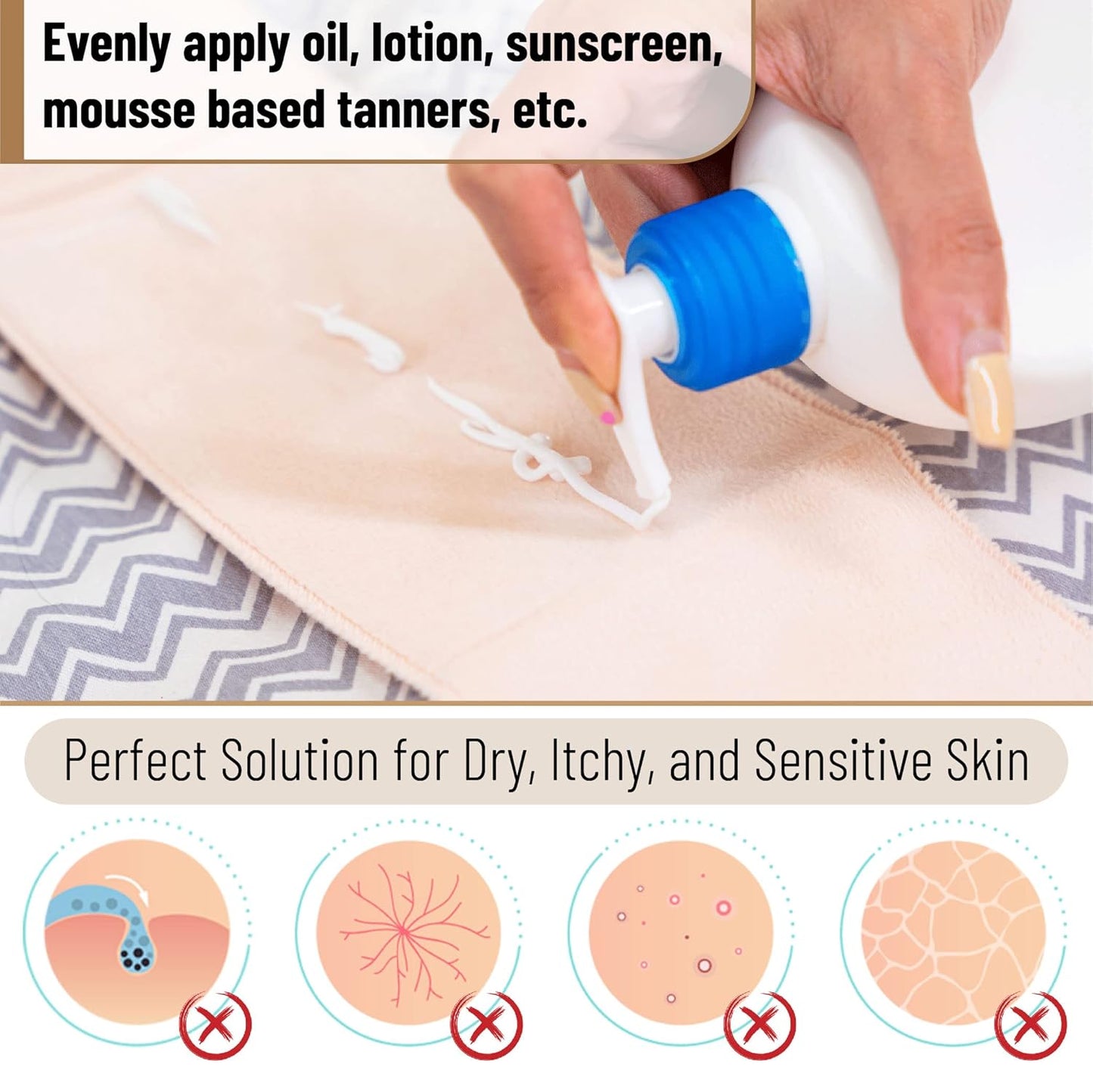 Slick- Lotion Applicators for Your Back, Easy Application of Lotions and Creams