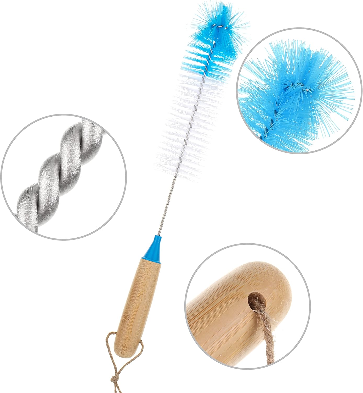 Slick- Bottle Brush Cleaner Set, 5 Pack, Water Bottle Brush, Bottle Brushes for Cleaning, Water Bottle Cleaner Brush, Bottle Brush Set, Bottle Cleaning Brushes, Bottle Washer Brush