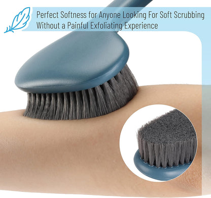 Slick- Bamboo Back Scratcher and Back Scrubber for Shower