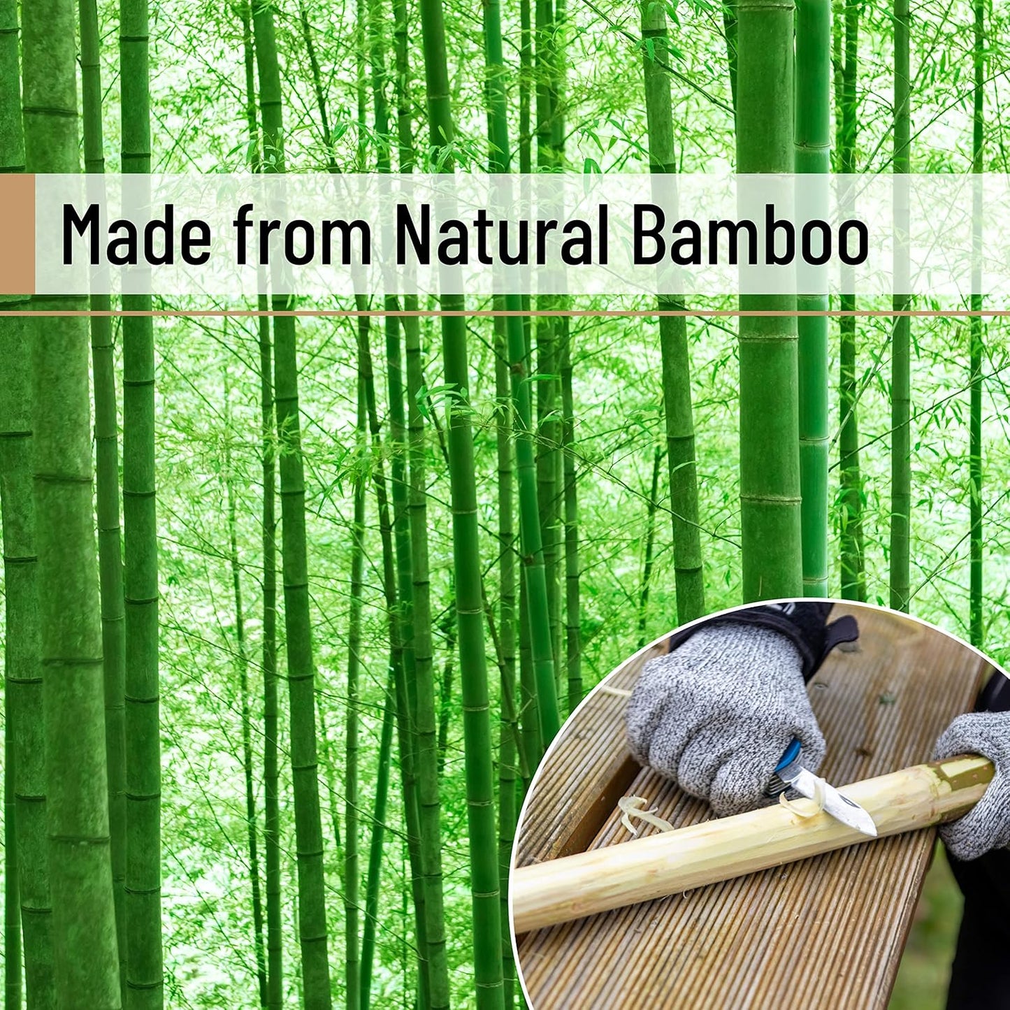 Slick- Bamboo Back Scratcher, 16.5”, 2 pcs, Back Scratcher for Men and Women, Wooden Back Scratcher Long Handle, Back Scratcher Bamboo, Wood Back Scratcher