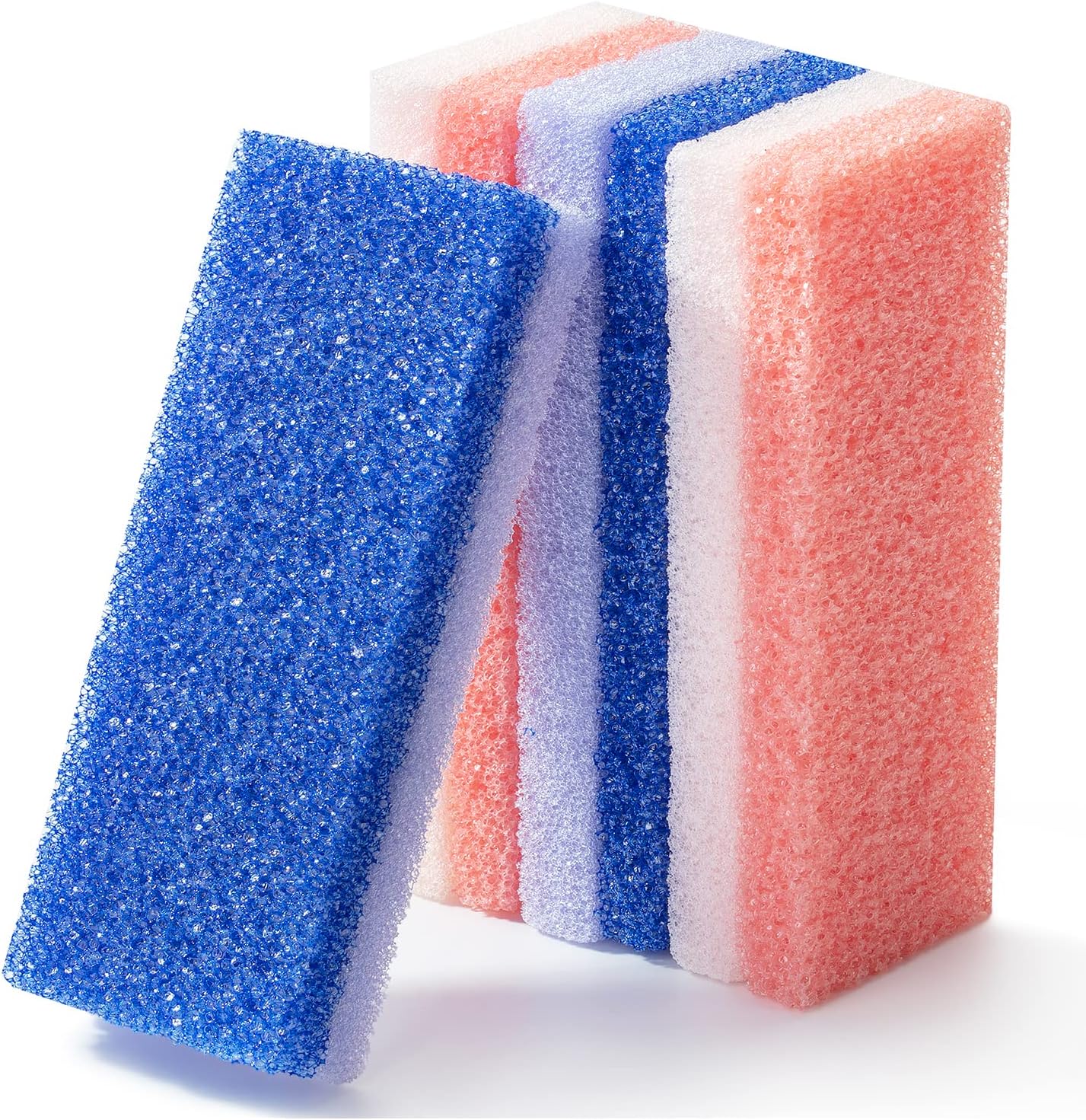 Slick- Pumice Stone for Feet Callus Remover, 4 Pack, 2 Colors, Foot Scrub for Pedicure, Foot Stone Pumice, Callus Remover for Feet, Foot Callus Remover, Feet Scrubber Dead Skin, Foot Pumice Stone